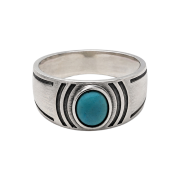 December Ten Turquoise Ameri Ring Sterling Silver