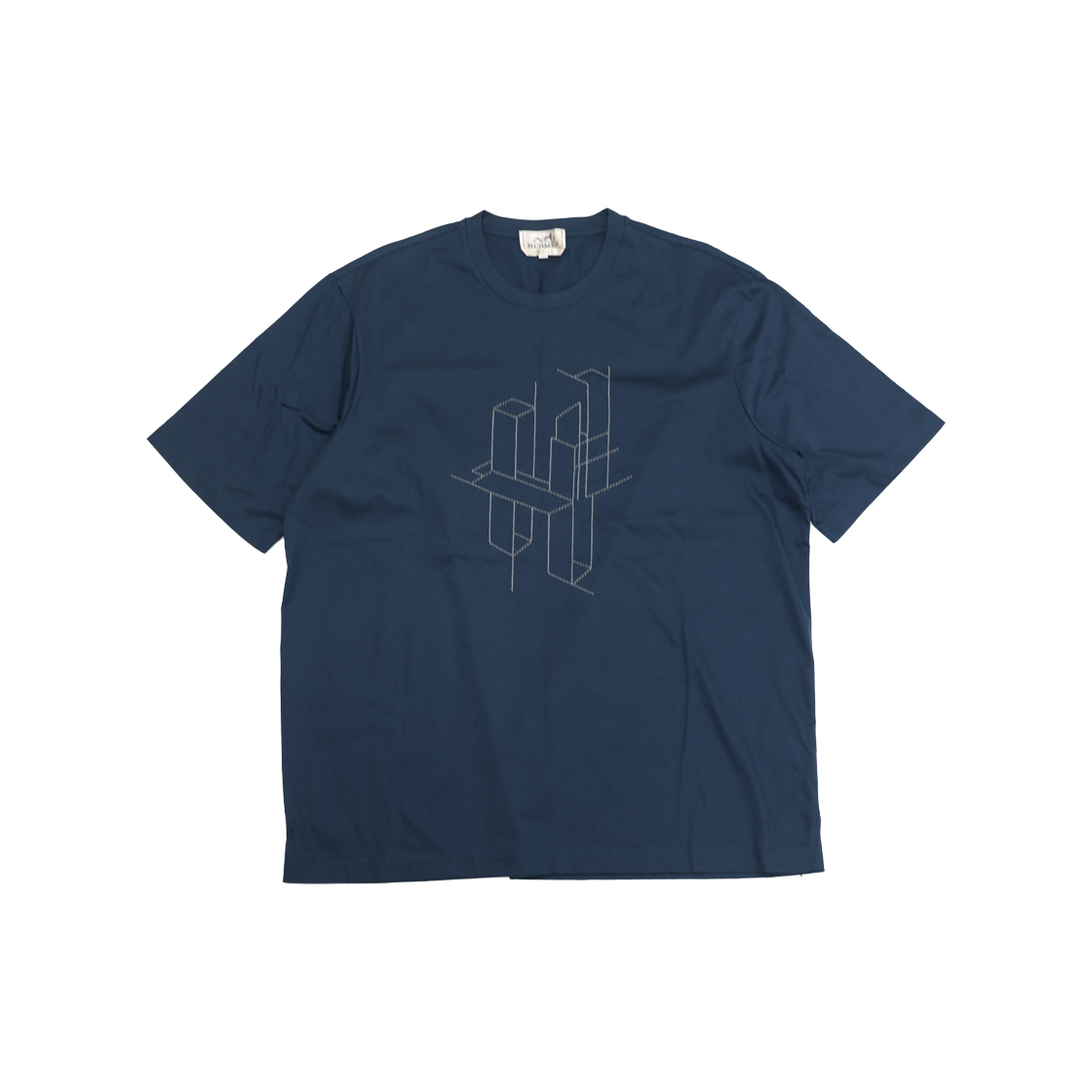 ITKRTQUDQ339 Hermes H 3D Cotton T-Shirt