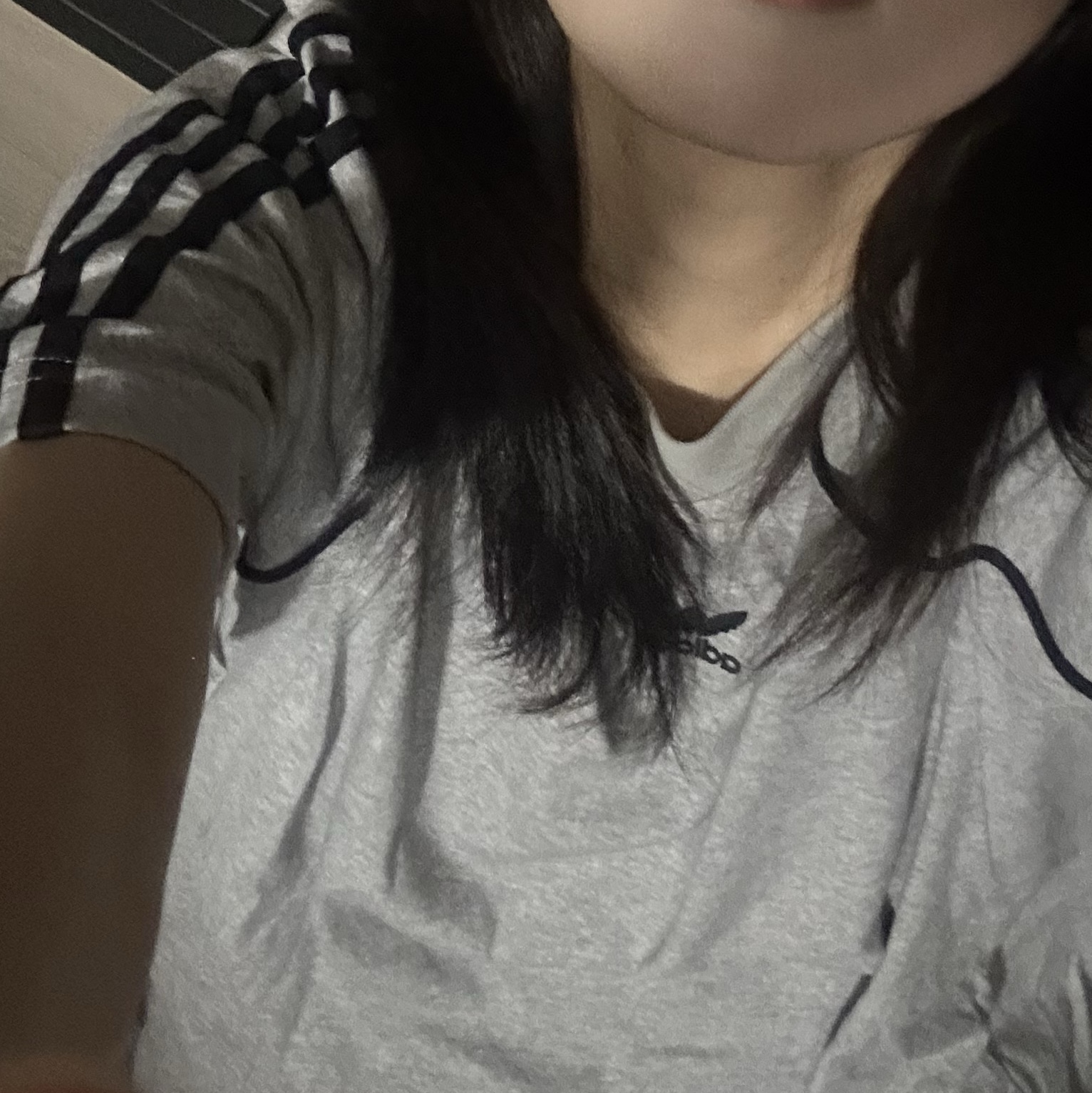 Adidas Adicolor Classics 3-Stripes T-Shirt Medium Grey Heather - US Sizing 착용 스타일