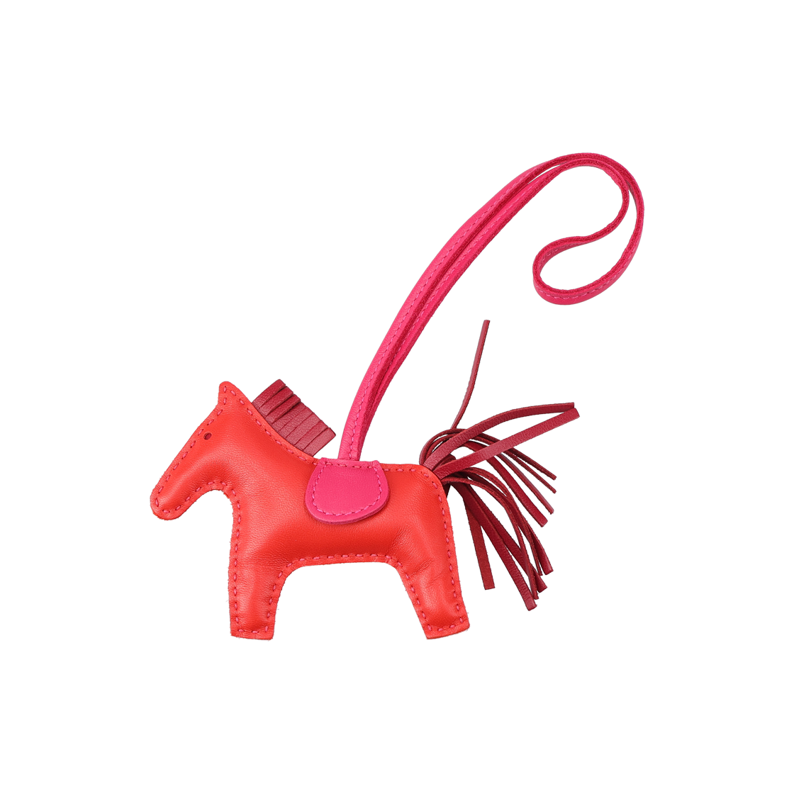 ITSCUJEK7EPA Hermes Rodeo PM Charm in Milo Red Y Engraving