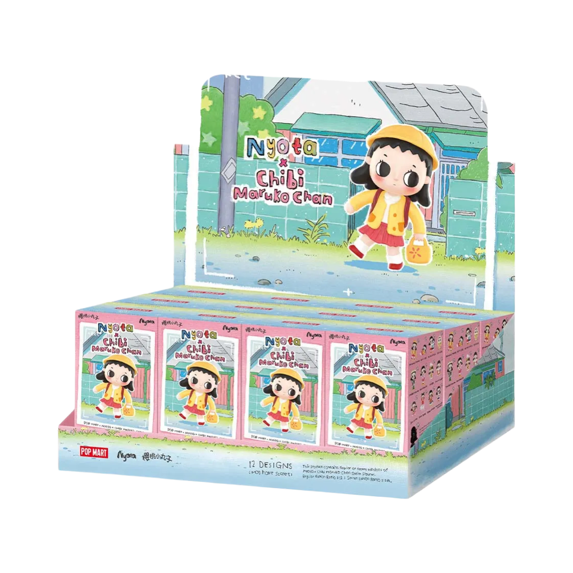 - Pop Mart Nyota x Chibi Maruko Chan Series Figures Sealed Case (12 Blind Boxes)
