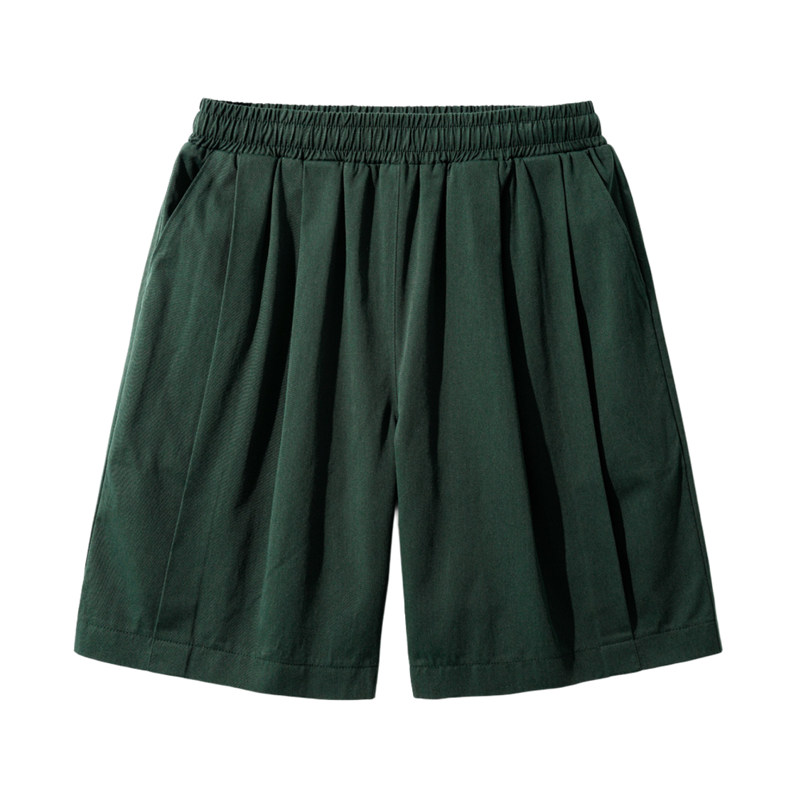 KJSP2480_darkgreen_291 JEMUT Nose Tencell Cotton Twotuck Bermuda Short Pants Darkgreen KJSP2480