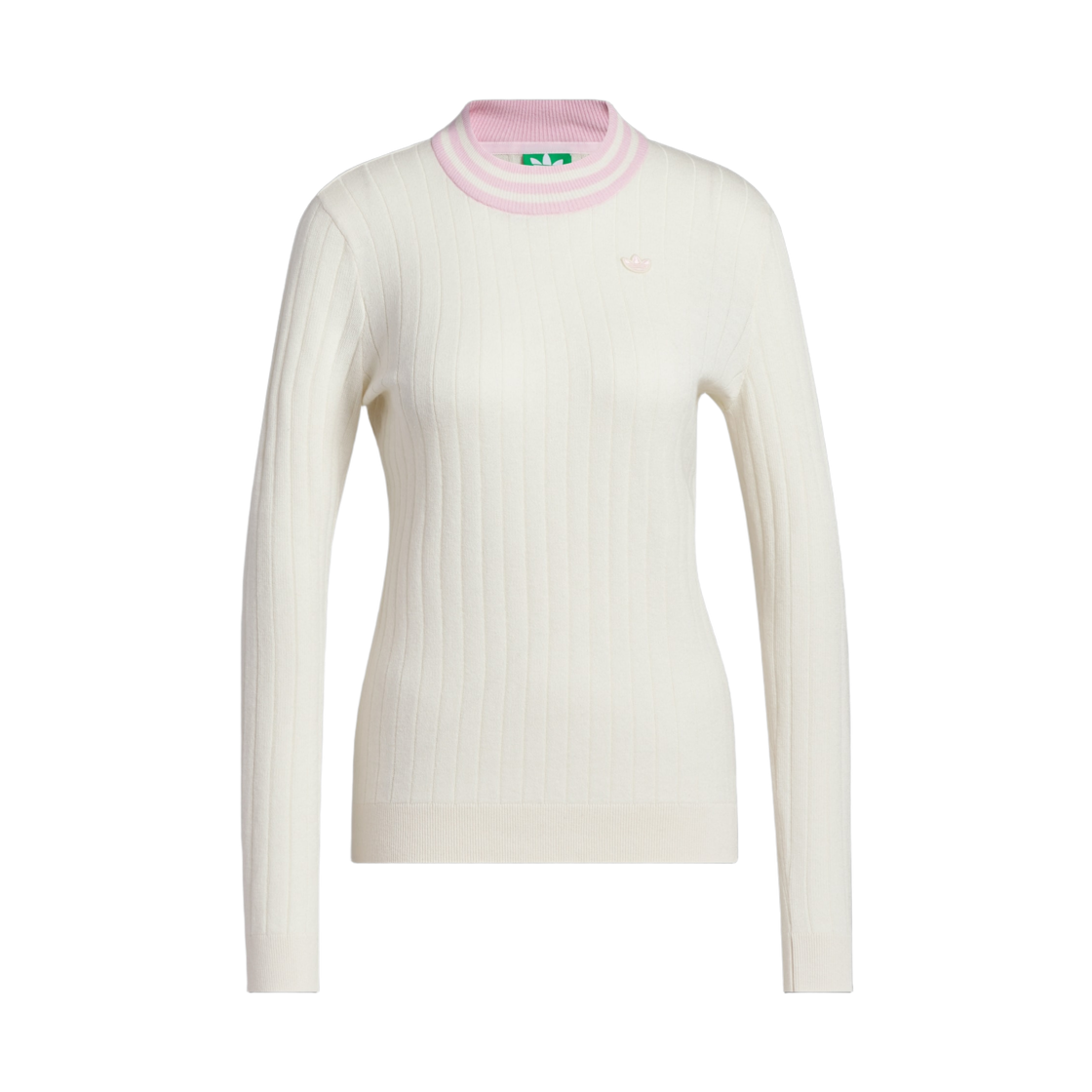 JP1187 (W) Adidas Originals Cashmere Knit Sweater Chalk White - KR Sizing