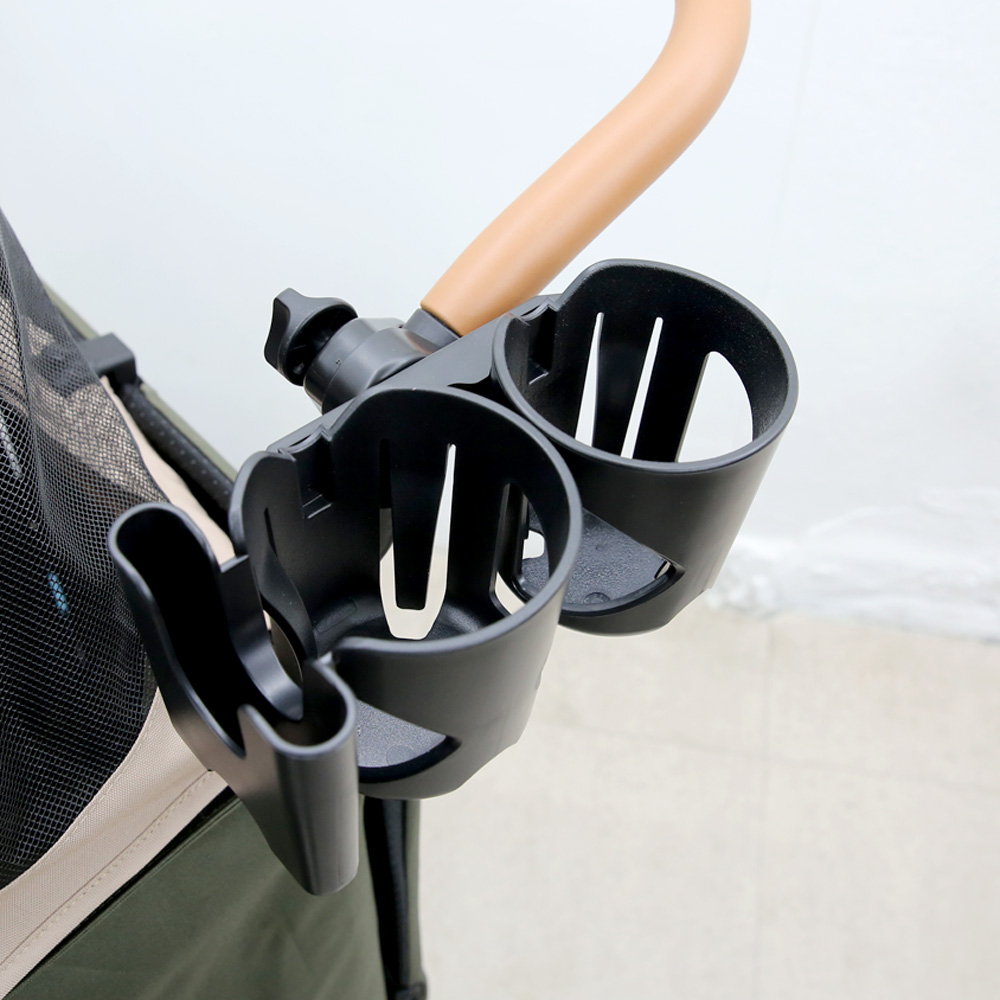 하웃 유모차 스마트폰 거치 2구 컵홀더(HOUT Stroller Smartphone Holder 2-Hole Cup Holder) - 2