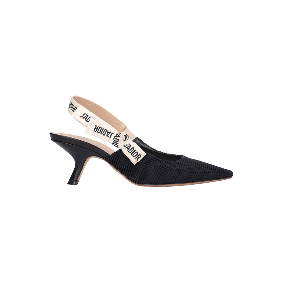 디올 KDC200TFL_S900 자디올 슬링백 펌프스 테크니컬 패브릭 블랙 35.5(Dior Jadior Slingback Pumps in Technical Fabric Black) - 1