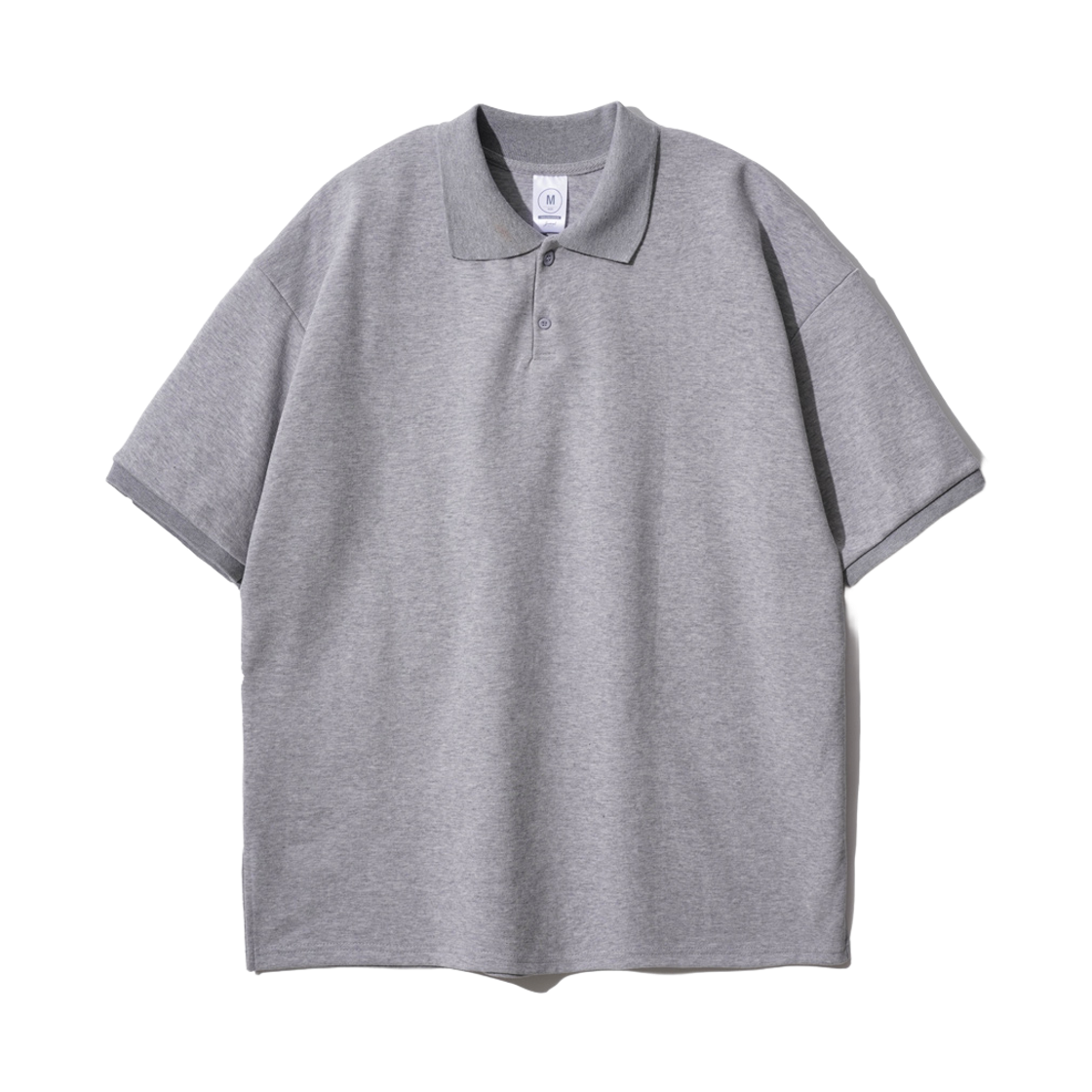YHST2354_gray_291 JEMUT Pins Overfit Collar T-Shirts Gray YHST2354