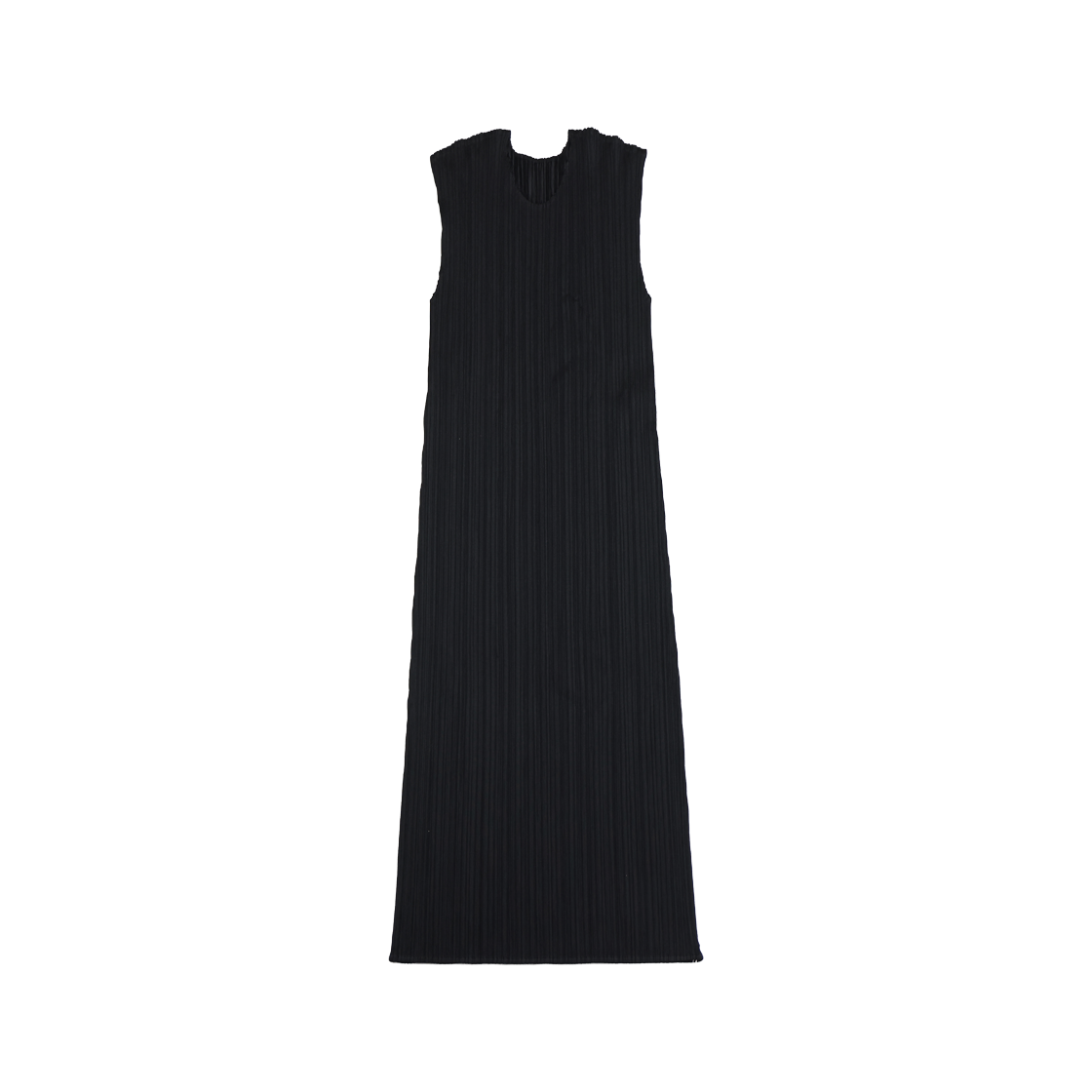 이세이 미야케 플리츠 플리즈 베이직 스트레이트 롱 드레스 블랙(Issey Miyake Pleats Please Basic Straight Long Dress Black)