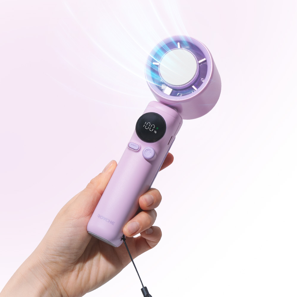 로이체 냉각 쿨링 시스템 에어컨 충전식 휴대용 BLDC 고속 선풍기(Royche Cooling System BLDC High Speed Rechargeable Portable Fan) - 5