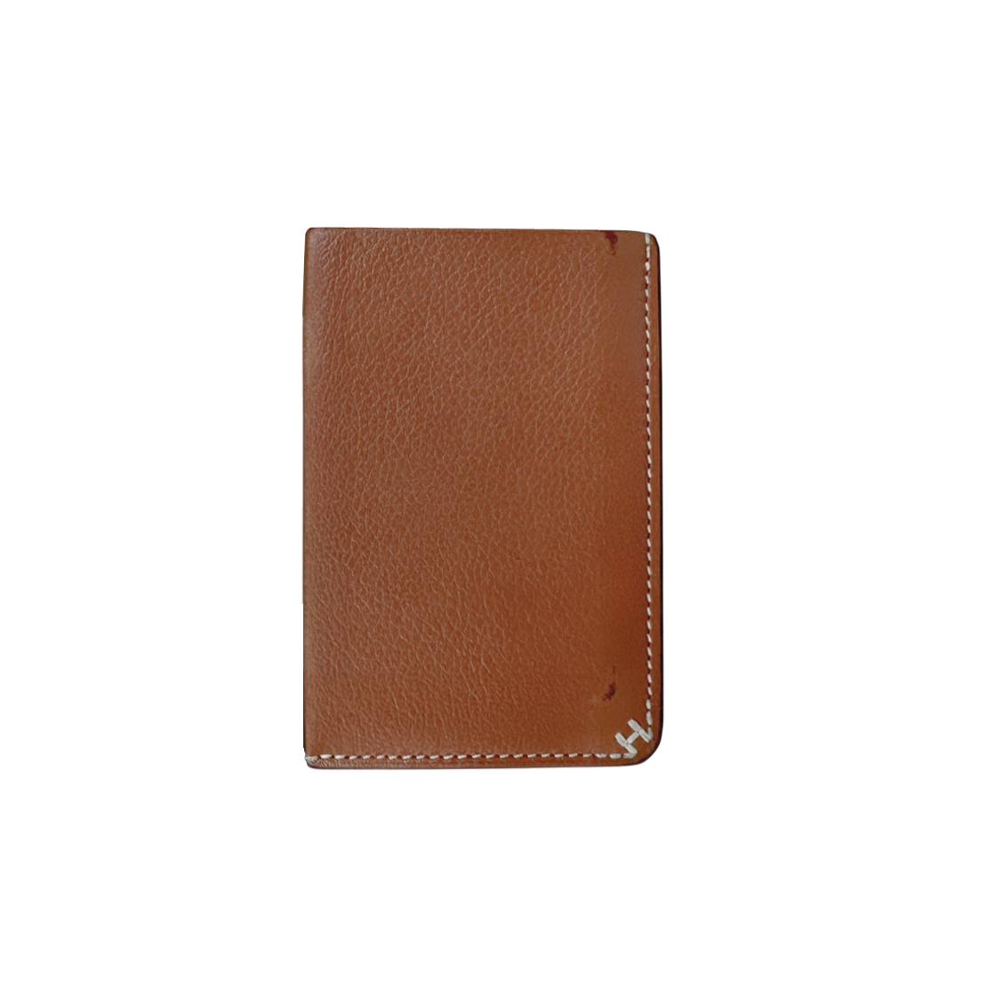 IT3GNRJ7EW88 Hermes Celebre H Logo Twill Card Holder Appson Gold