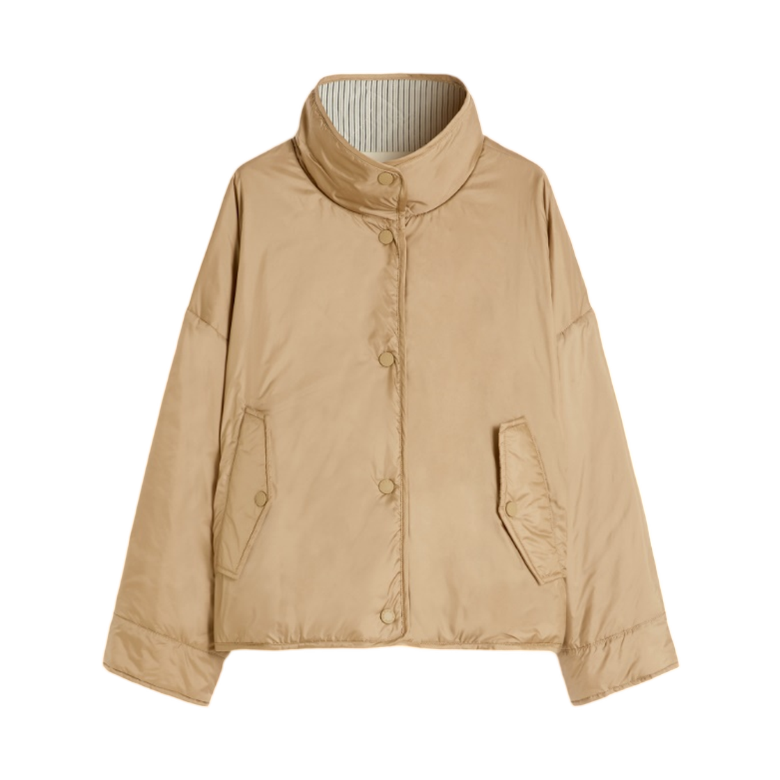 WKDSMALTO-010 (W) Weekend Max Mara Smalto Water-Repellent Padded Coat Hazelnut Brown