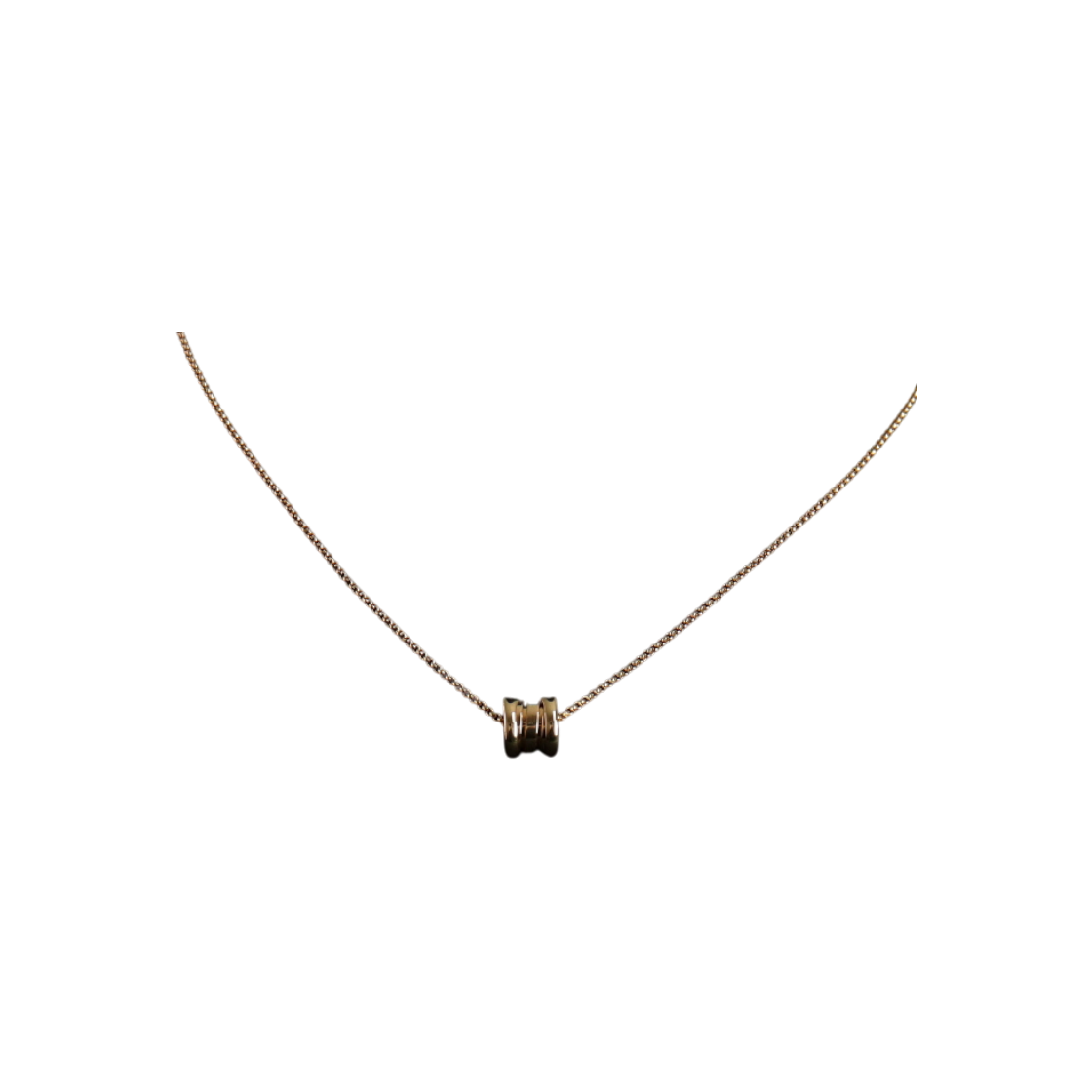 ITO87LIV74NT Bulgari 357255 18K Rose Gold B.Zero1 Pendant Necklace