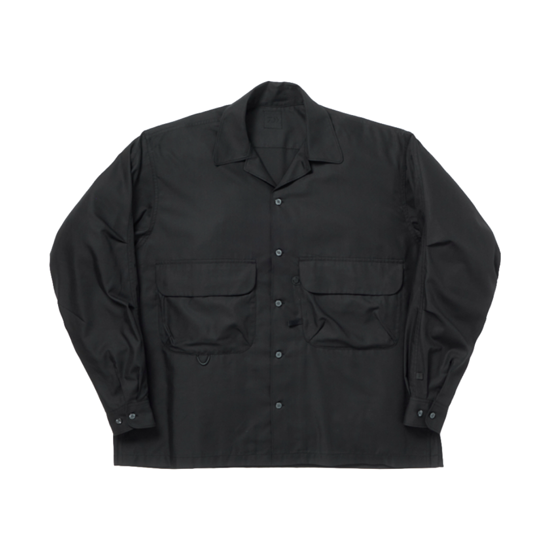 DM6DSHLKD43BK DAIWA PIER39 Tech Sports Open Collar Shirt LS Solid Black - 26FW