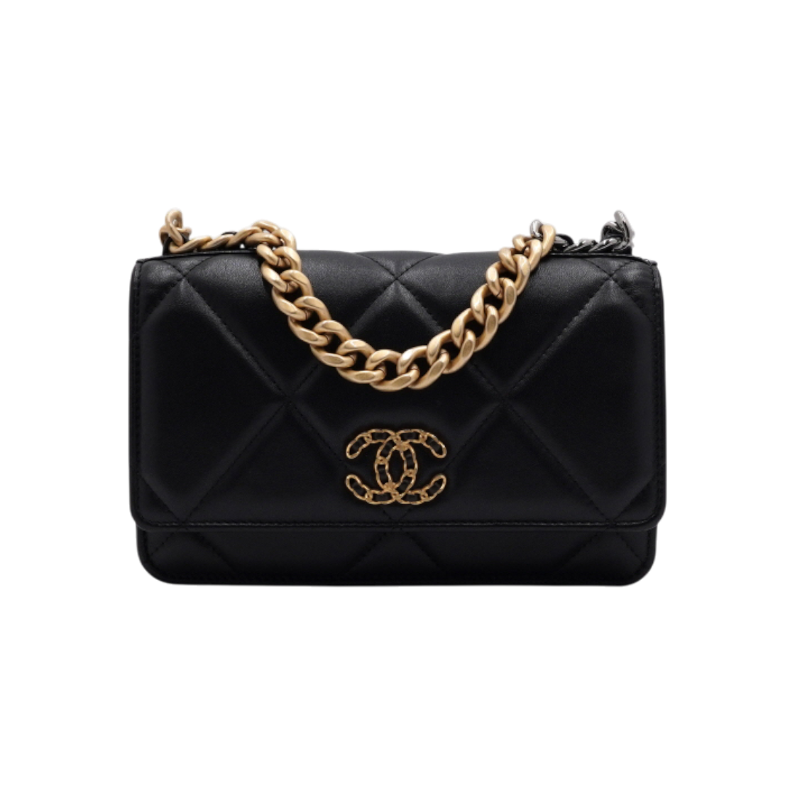 ITBAVO3BLDSI Chanel 19 WOC Chain Shoulder Bag AP0957