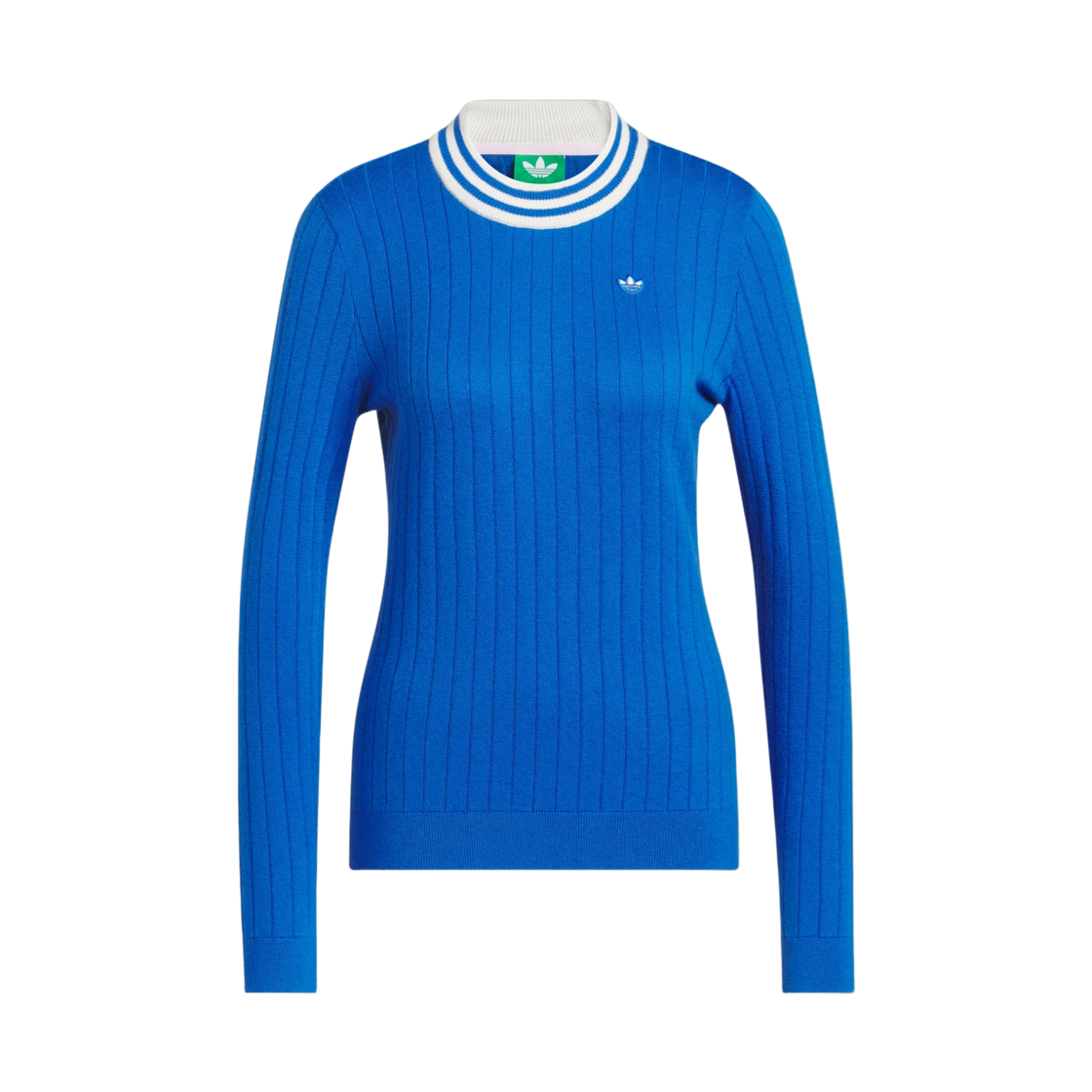 JP1188 (W) Adidas Originals Cashmere Knit Sweater Blue Bird - KR Sizing