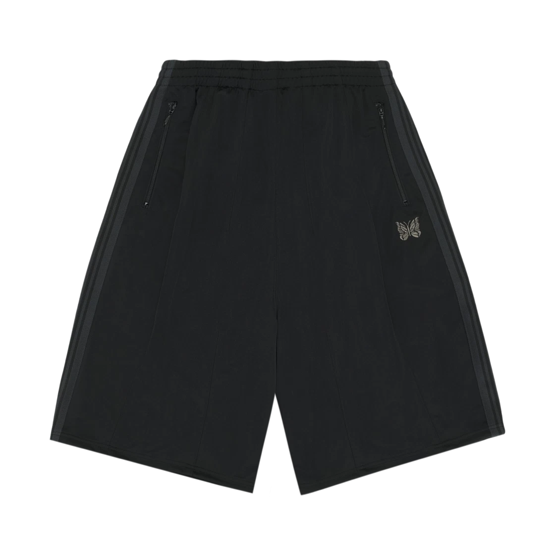 Needles Needles x LHP H.D. Track Pants Shorts Poly Smooth Black Charcoal · XS