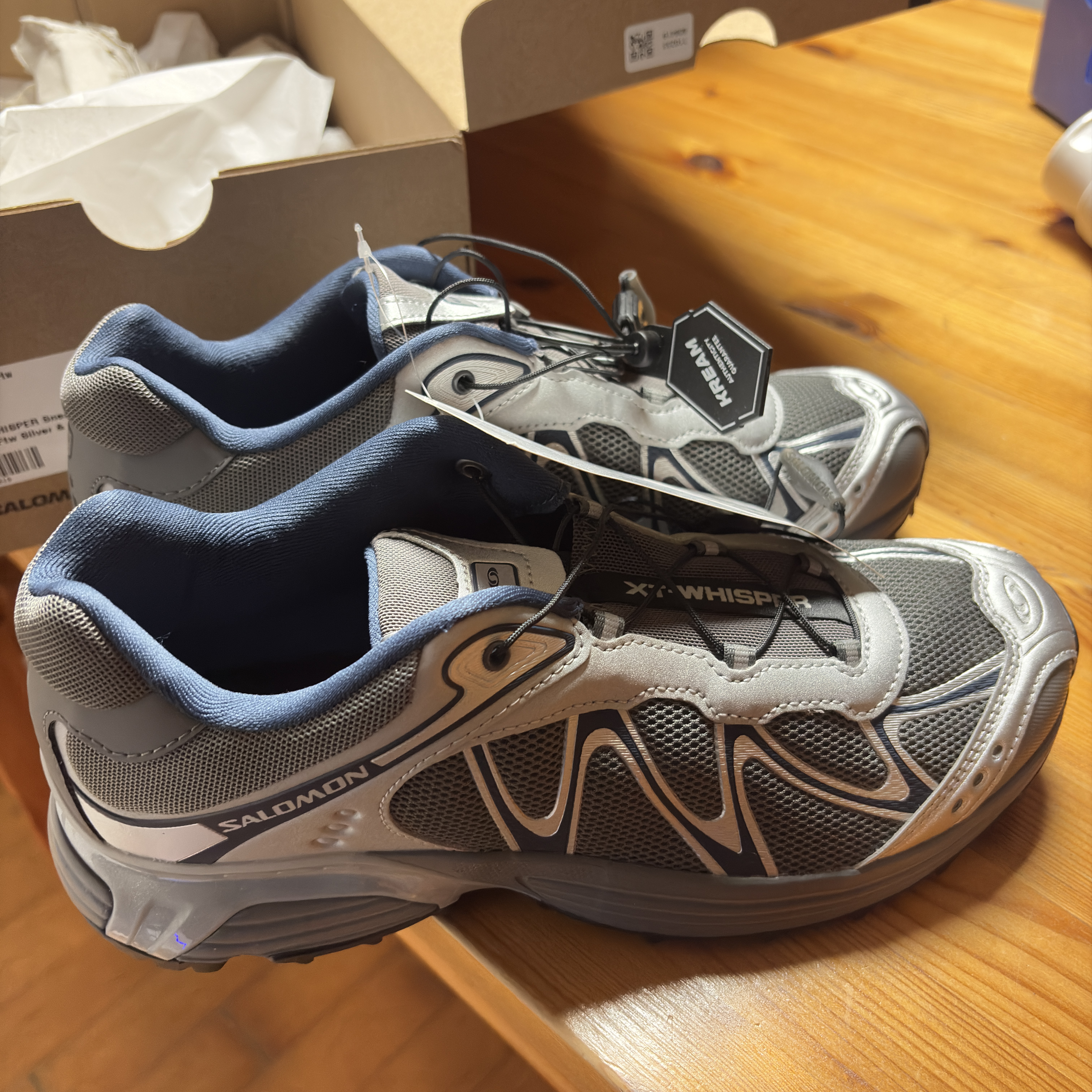 Salomon Advanced XT-Whisper Castlerock Footwear Silver 착용 스타일