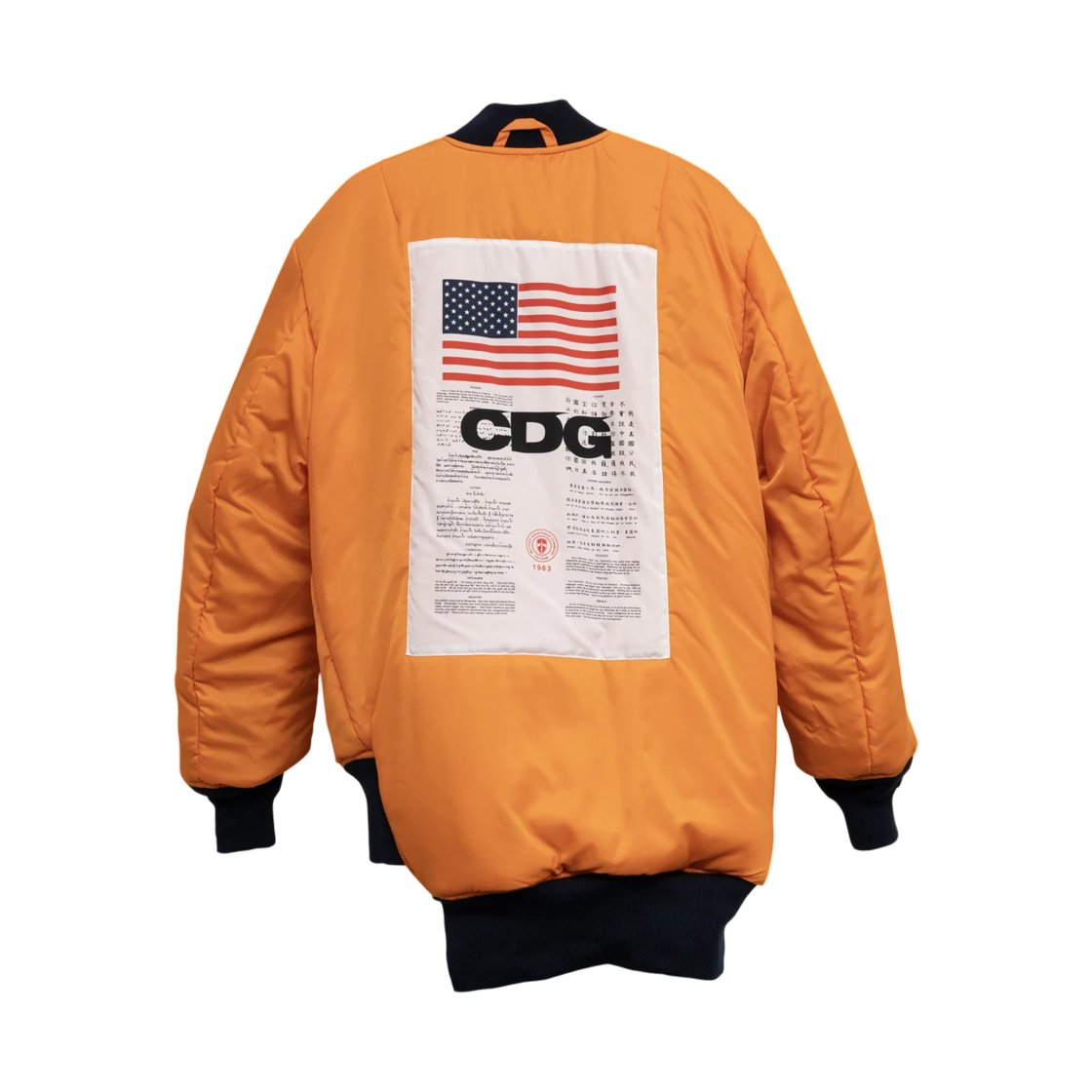 CDG x 알파 인더스트리 바이어스 디자인 Ma-1 자켓 네이비(CDG x Alpha Industries Bias Desined Ma-1 Jacket Navy) - 2