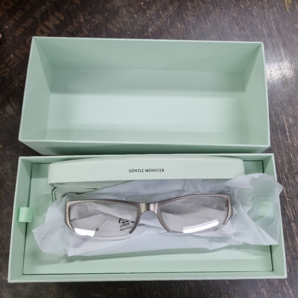 Gentle Monster x Prada 2 A02 Silver Clear 착용 스타일
