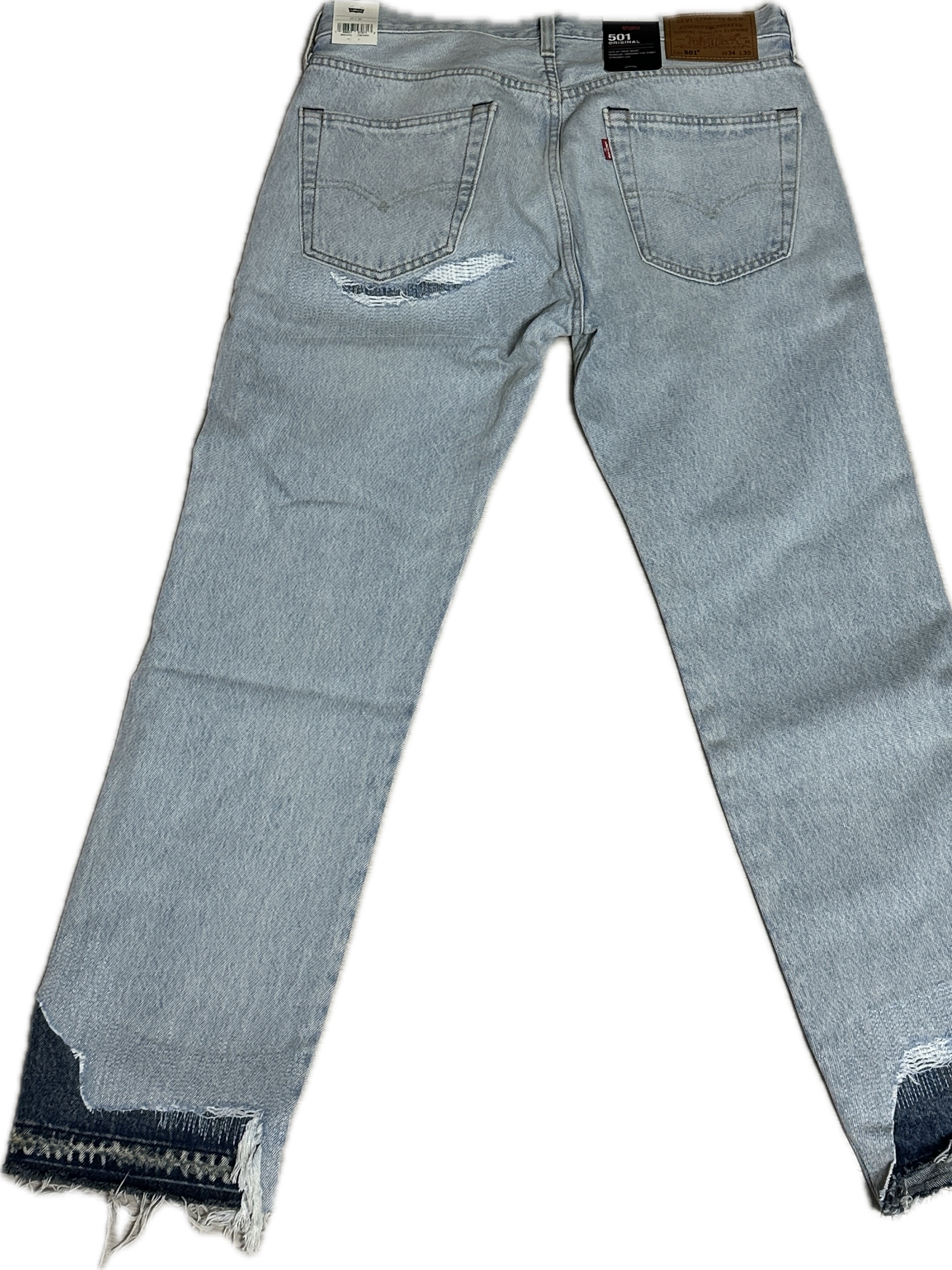 Levi's 501 Original Jeans Medium Wash 착용 스타일 - 2