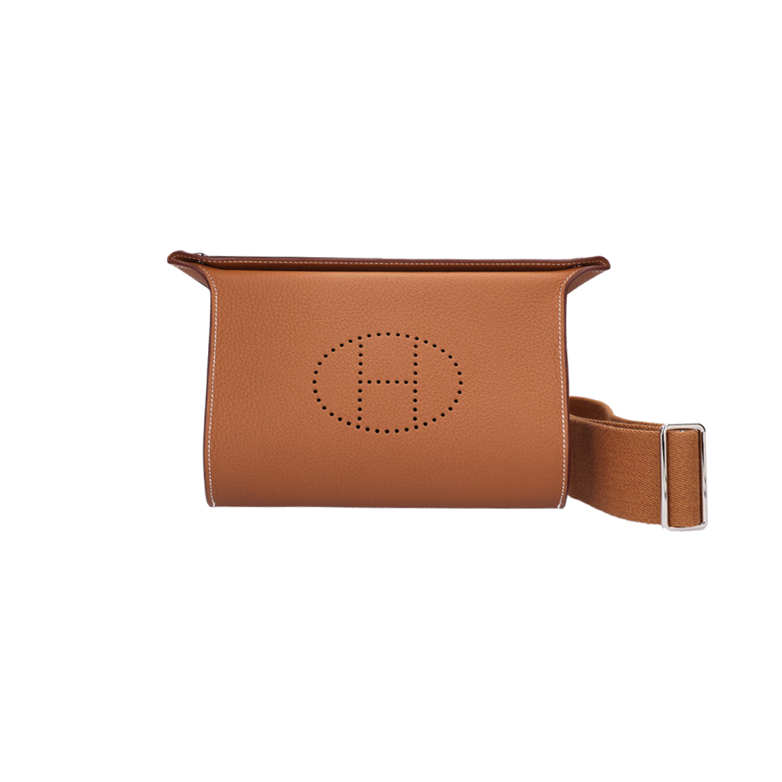 ITLDQ9TETPPK Hermes H084283CK37 Bead Pouch Bag in Togo Leather & Palladium