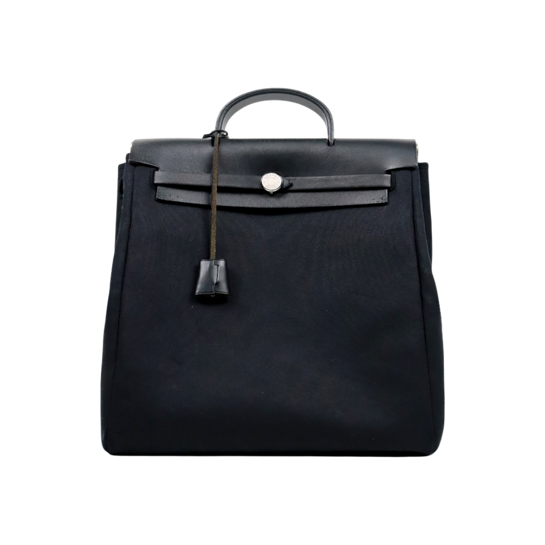 ITMEGAS4KES2 Hermes Black Square H Engraved Backpack D-A62490
