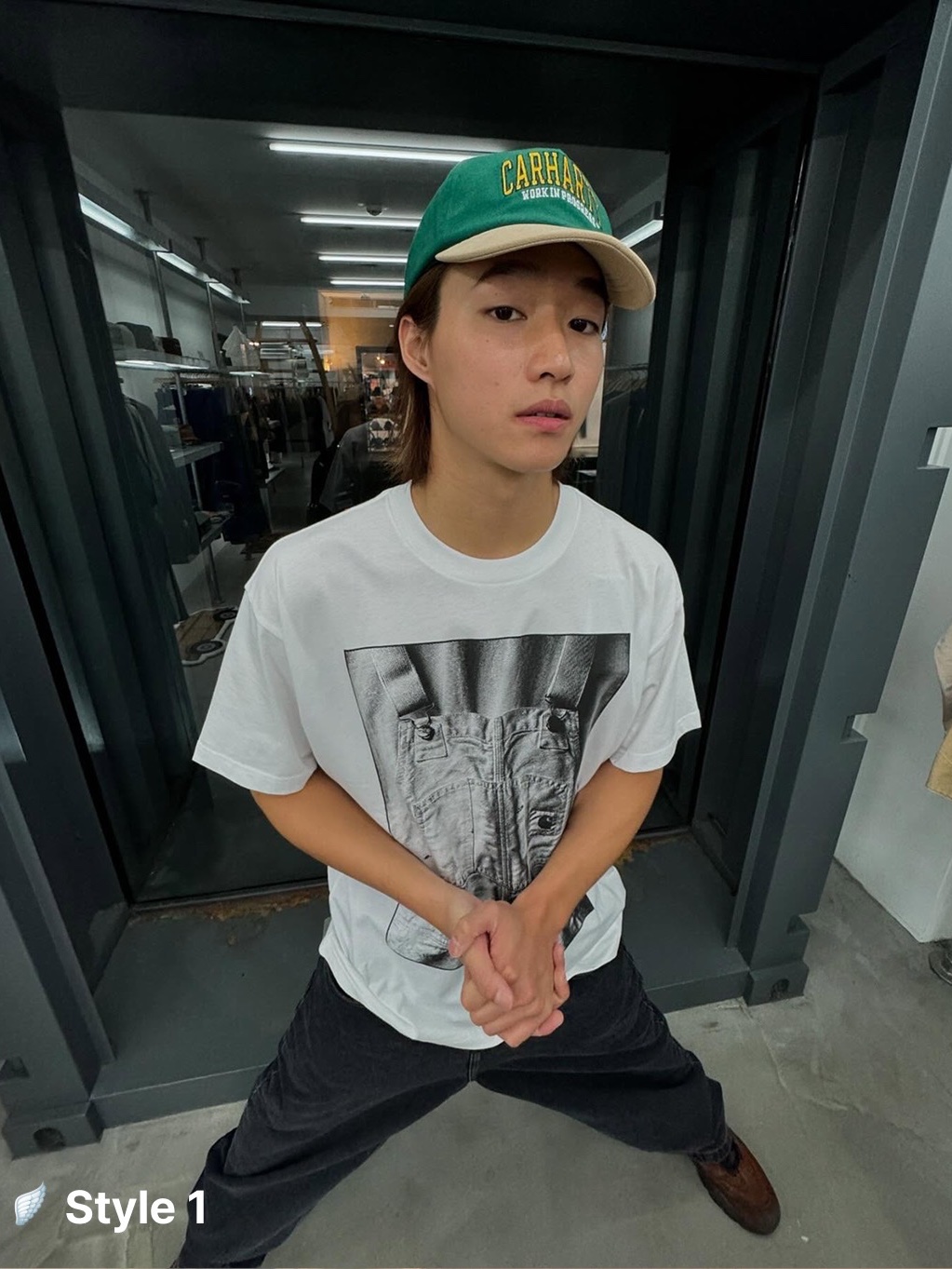 Basketcase Relief T-Shirt White - 26SS, [10%적립] Polo Ralph Lauren Stretch Cotton Twill Ball Cap Charter Green - 26SS 착용 스타일 - 3