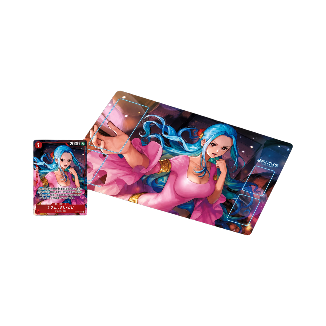원피스 TCG 카드 게임 공식 플레이매트 네펠타리 비비(One Piece TCG Card Game Official Playmat Nefeltari Vivi)