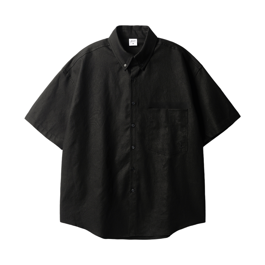 KJSS2638_black_29 JEMUT Slick BD Oxford Short Sleeved Shirt Black KJSS2638