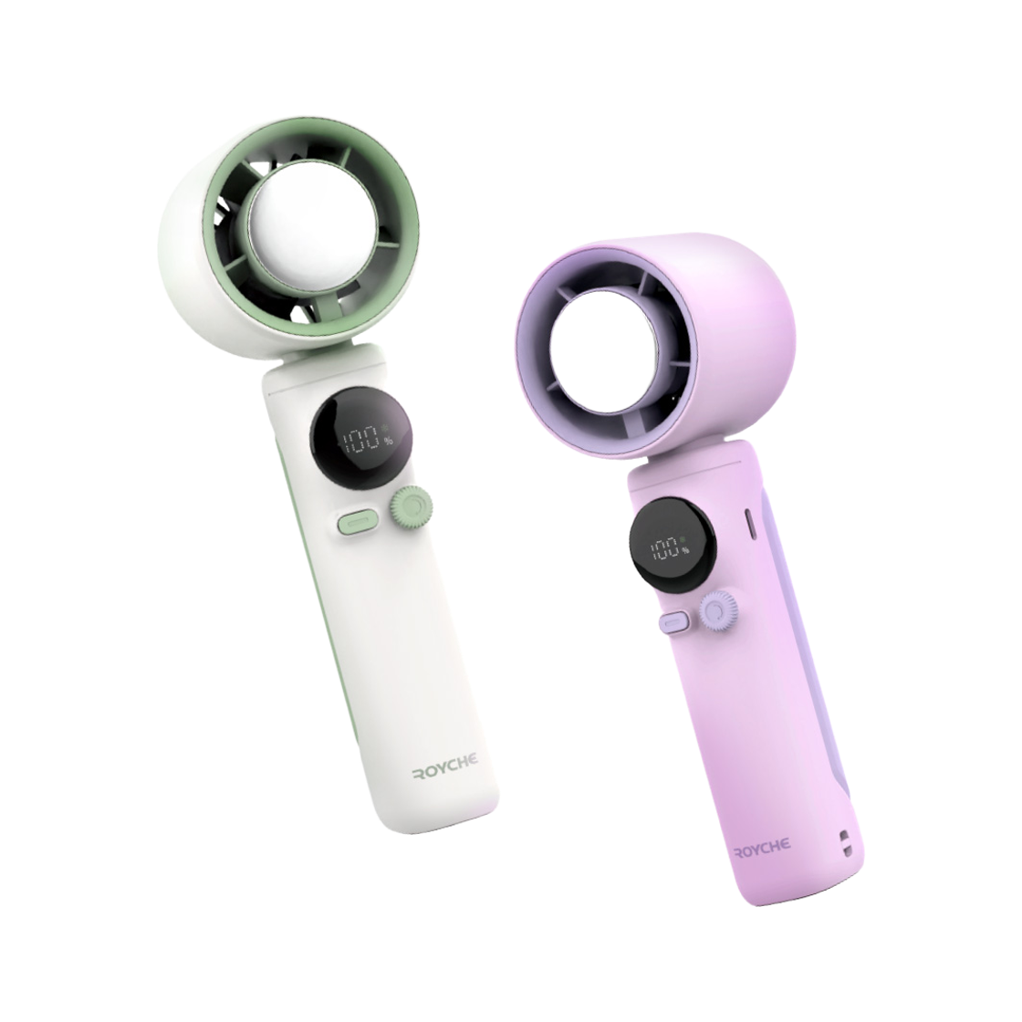 로이체 냉각 쿨링 시스템 에어컨 충전식 휴대용 BLDC 고속 선풍기(Royche Cooling System BLDC High Speed Rechargeable Portable Fan)