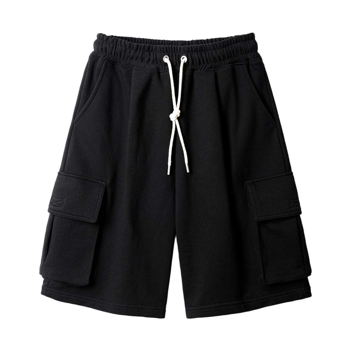 KJSP2560_black_29 JEMUT Flash Summer Cargo Half Pants Black KJSP2560