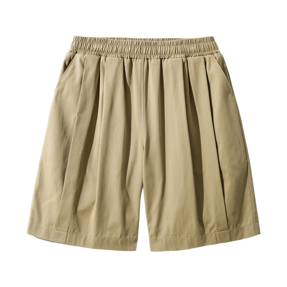 KJSP2480_beige_291 JEMUT Nose Tencell Cotton Twotuck Bermuda Short Pants Beige KJSP2480