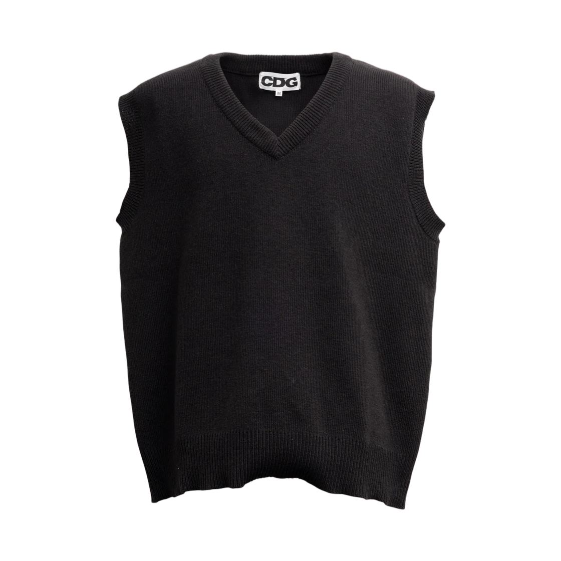 CDG 오버사이즈 풀오버 베스트 블랙(CDG Oversized Pullover Vest Black) - 1