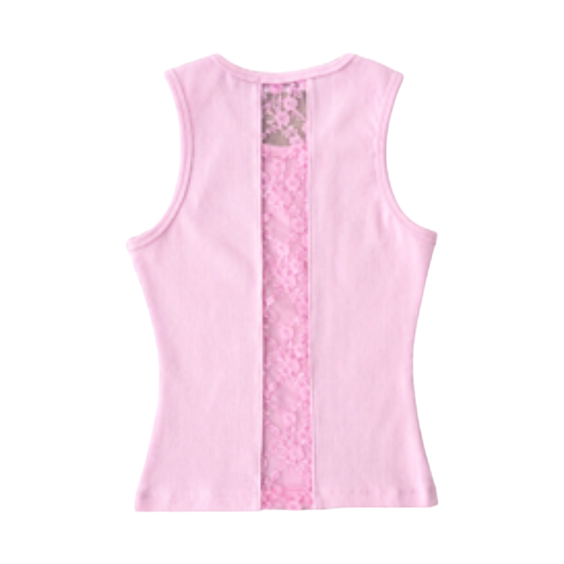 이유씨티 백 레이스 슬리브리스 탑 - 핑크(EUCT Back Lace Sleeveless Top - PINK) - 2