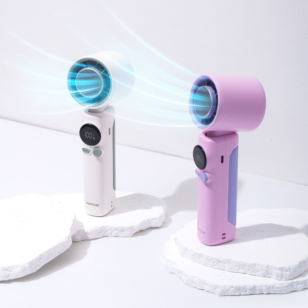 로이체 냉각 쿨링 시스템 에어컨 충전식 휴대용 BLDC 고속 선풍기(Royche Cooling System BLDC High Speed Rechargeable Portable Fan) - 6