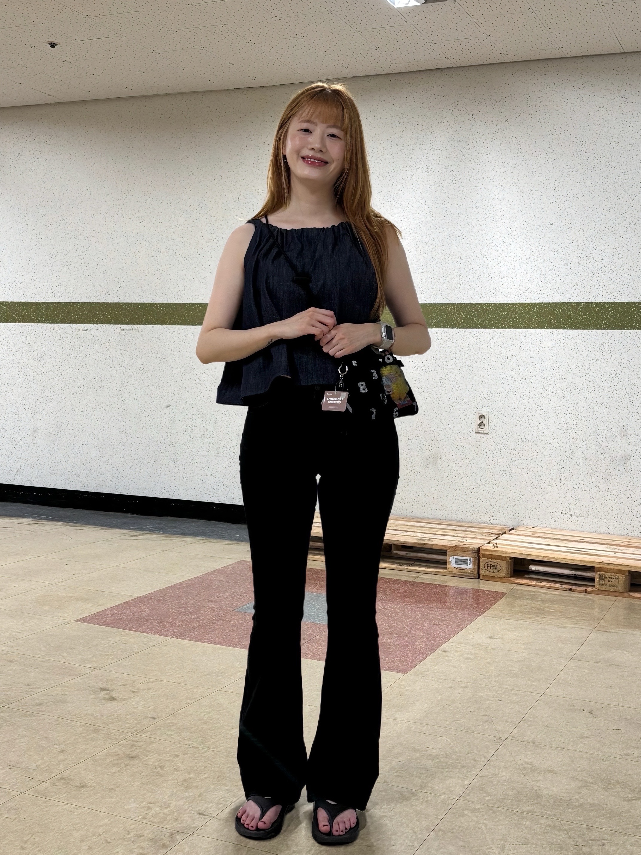 Sou Sou Poketle Mesh Sacoche Black, Oofos OOriginal Black 착용 스타일 - 3