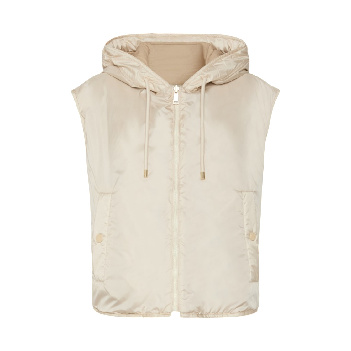 WKDACCENNI-004 (W) Weekend Max Mara Accenni Water-Repellent Padded Vest Ivory