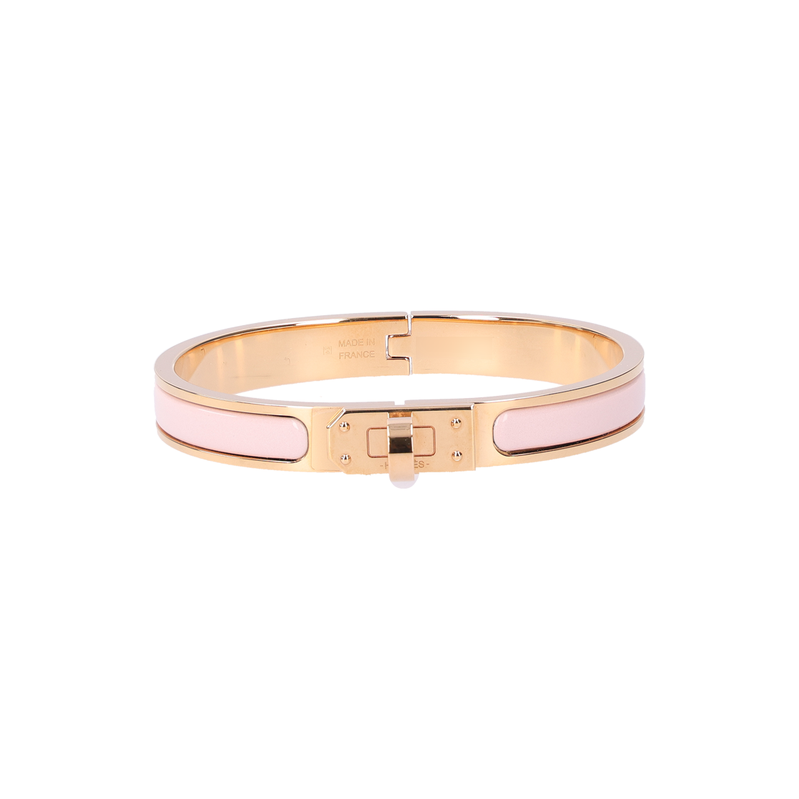 IT4UT4CHT2PB Hermes Mini Click Kelly Bracelet Rose Gold Rose Confetti