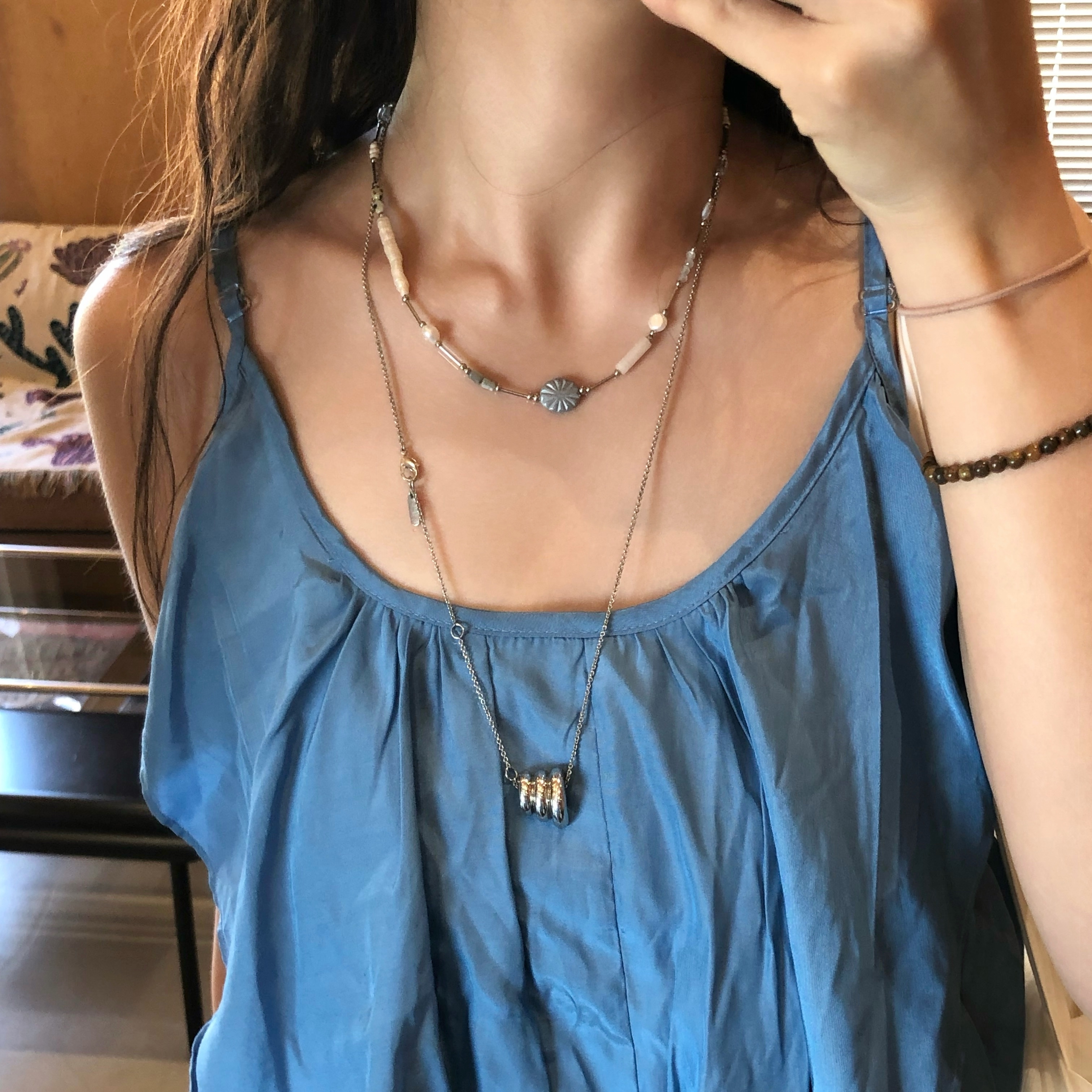 Riomeu Pinocchio Necklace 착용 스타일 - 1
