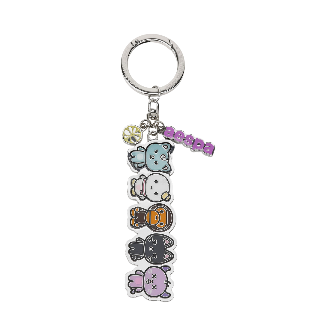 베이프 x 에스파 메탈 키체인 멀티(BAPE x Aespa Metal Keychain Multi)