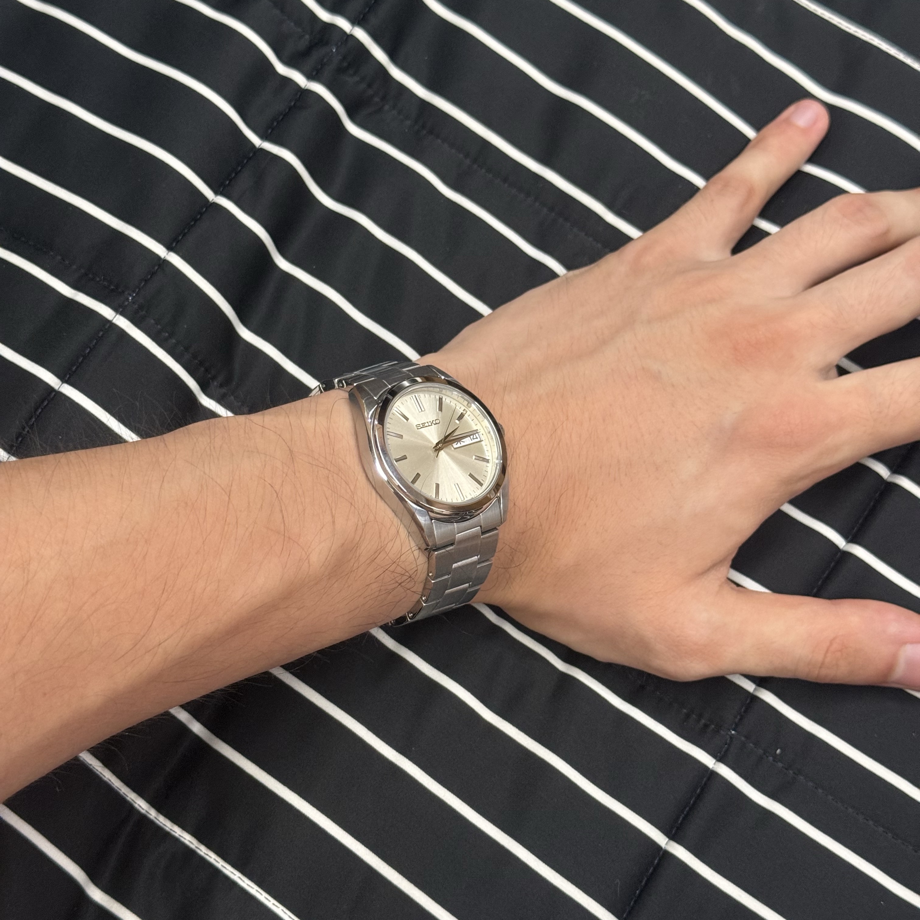 Seiko SBTH007 Silver 착용 스타일