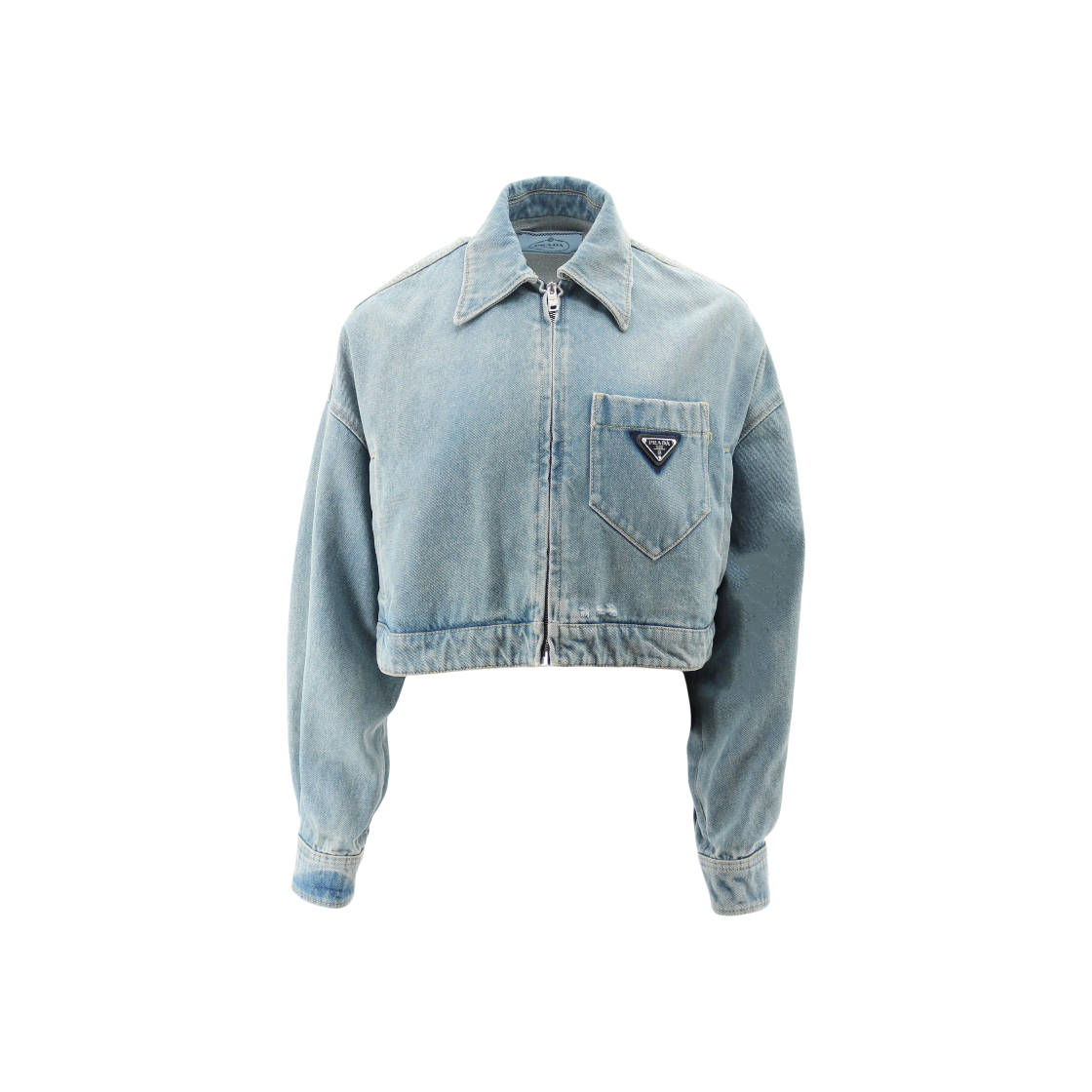 ITN89UJE2UBT Prada GFB279 Cropped Denim Jacket