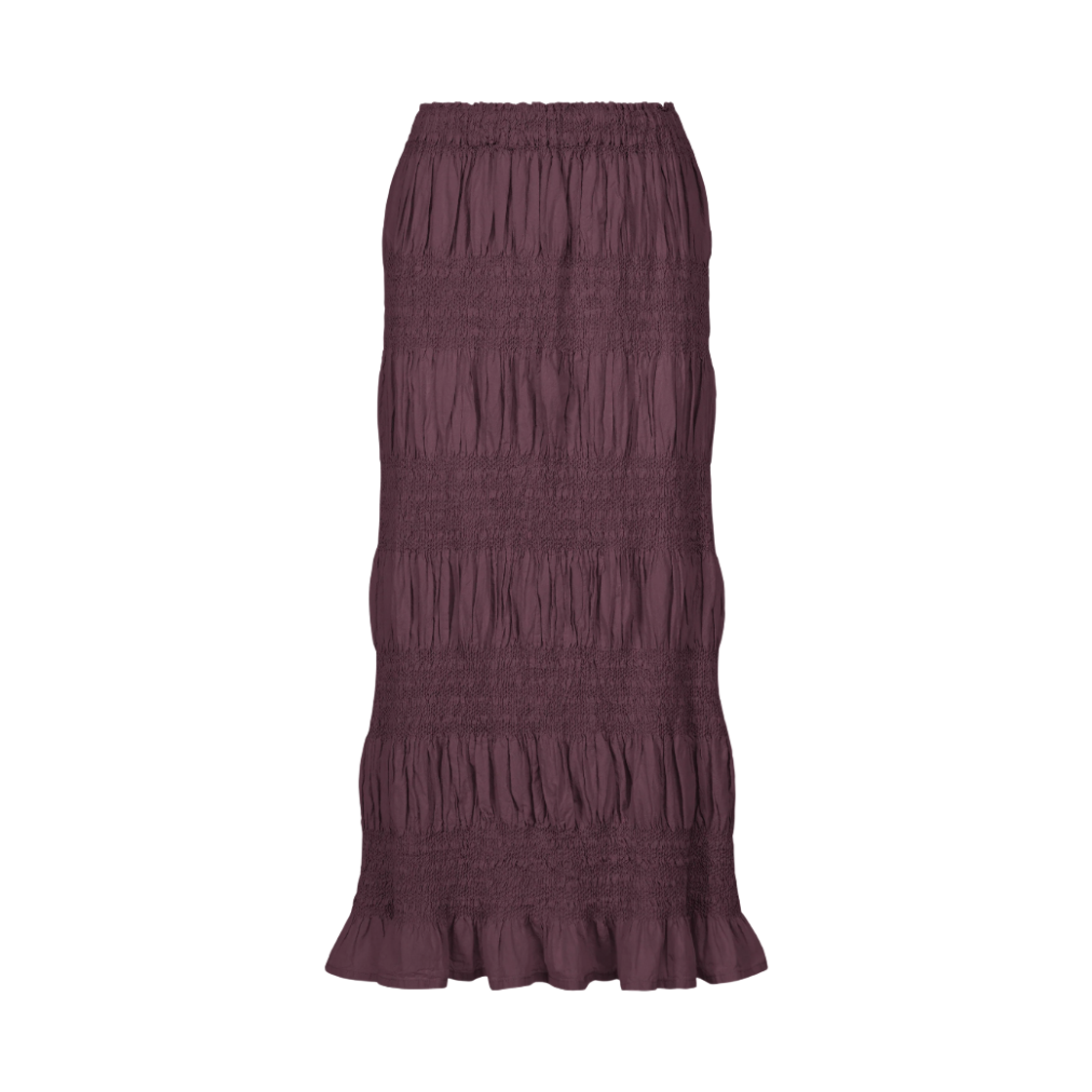 MI64/MI69-FG403-84 (W) Me Issey Miyake Shrink Stripe Skirt Bordeaux