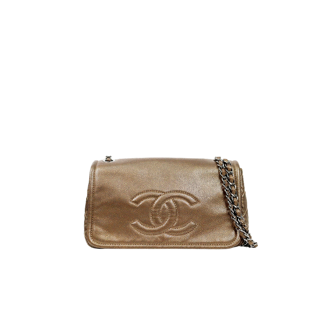 ITES9R23D7VQ Chanel Bronze Gold Big CC Chain Shoulder Bag C-A62049