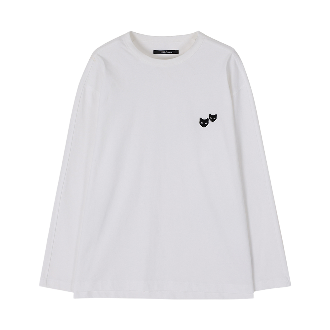 SI5TS853WH SONGZIO ZZERO Panther Segment Raglan Long Sleeve White