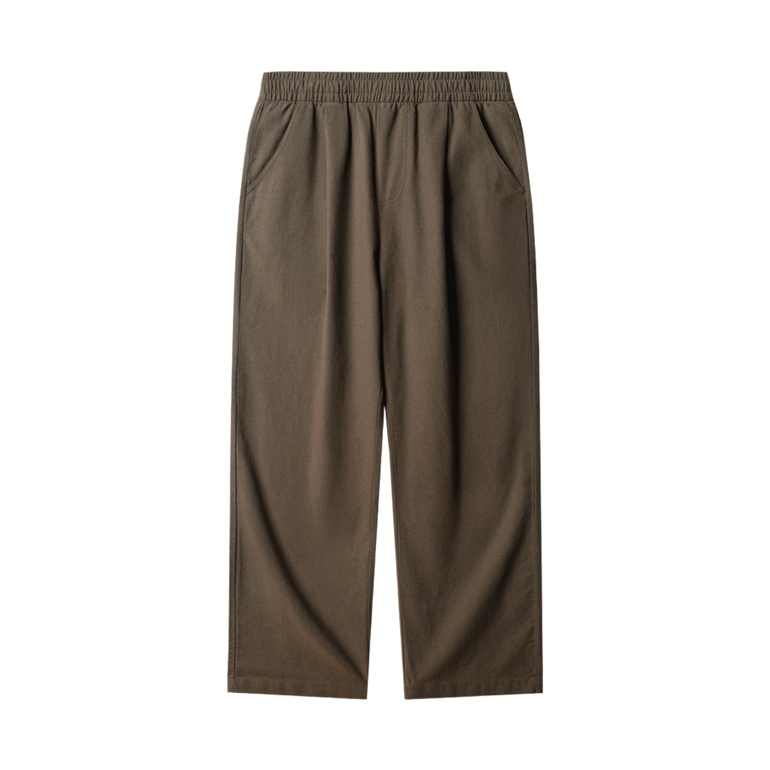 HSLP2697_brown_29 JEMUT Airflow Linen Like Pants Brown HSLP2697