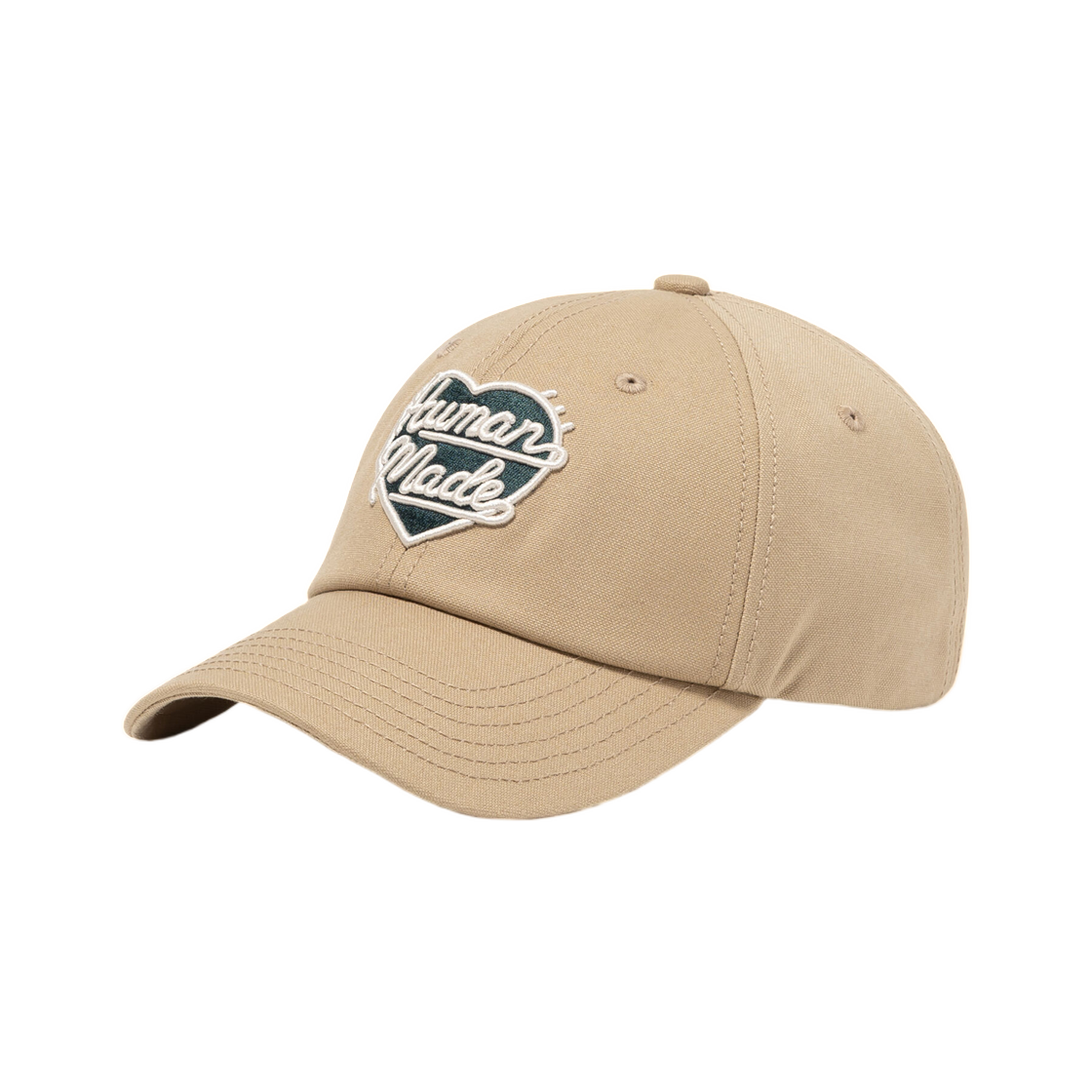 HM32GD046 Human Made 6 Panel Canvas Cap Beige