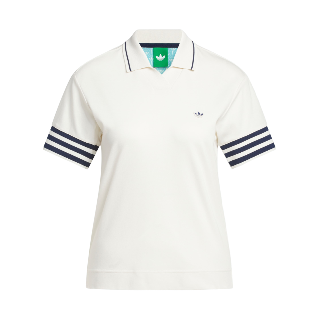 KS5759 (W) Adidas 3-Stripes Stripes Polo Shirt Chalk White Night Indigo - KR Sizing