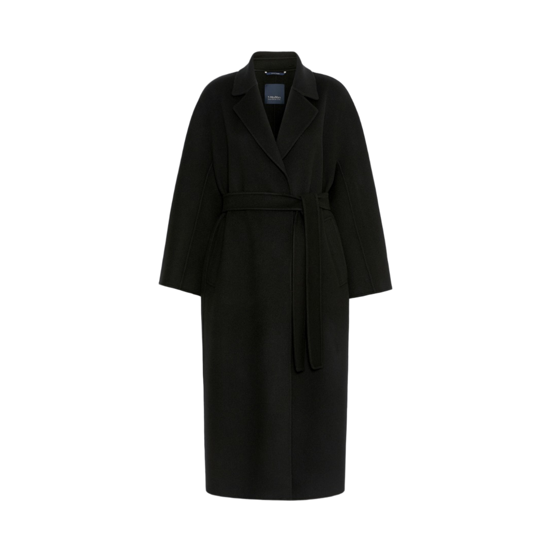 SMMPENELOPE-013 (W) Max Mara Penelope Virgin Wool Coat Black