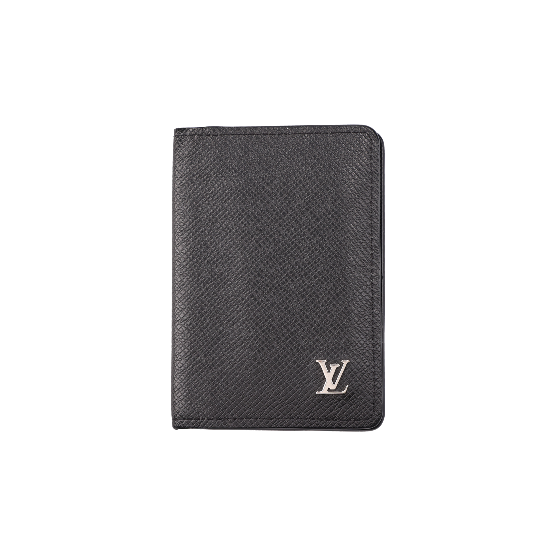 ITROQDIPIDW8 Louis Vuitton M30283 Pocket Organizer Taiga Leather Black