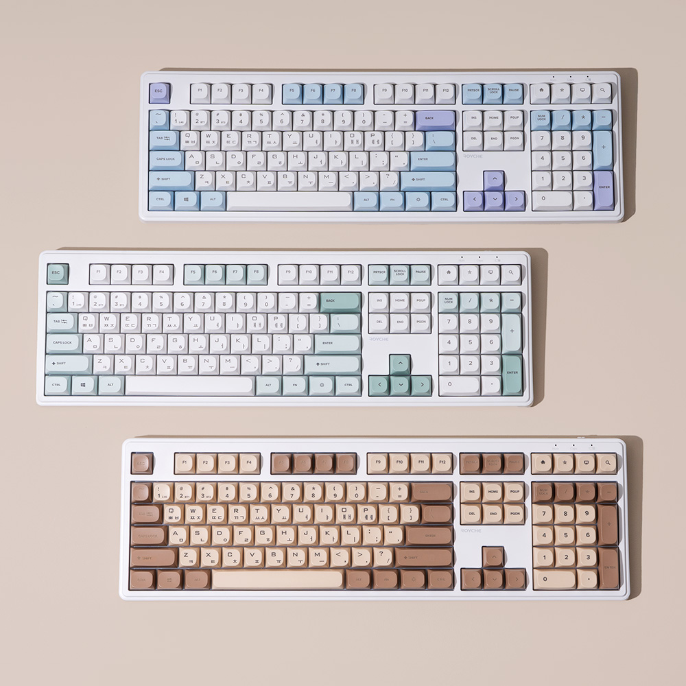 로이체 충전식 저소음 RGB 풀배열 멀티페어링 블루투스 무선 키보드(Royche Rechargeable Silent RGB Full Size Multi-Pairing Bluetooth Wireless Keyboard) - 6